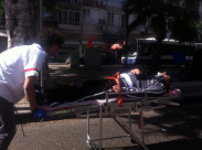 بالصور: إصابة سائق دراجة نارية بحادث طرق في شارع شديروت يروشلايم